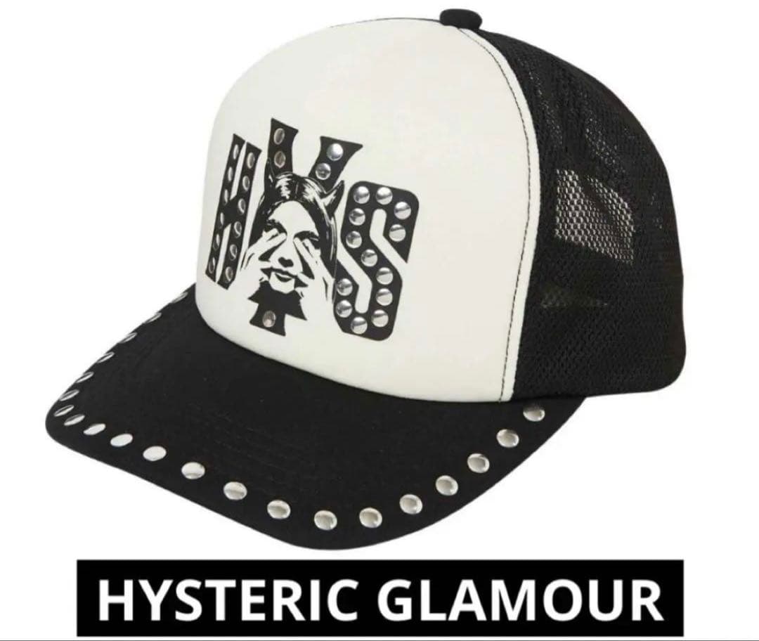 正規品 ヒステリックグラマー SEE NO EVIL スタッズメッシュキャップ