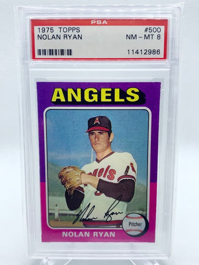 1975 Topps NOLAN RYAN PSA 8 ビンテージ エンゼルス Nolan Ryan 1975 Topps Baseball Card #500 PSA 8 | Steel City