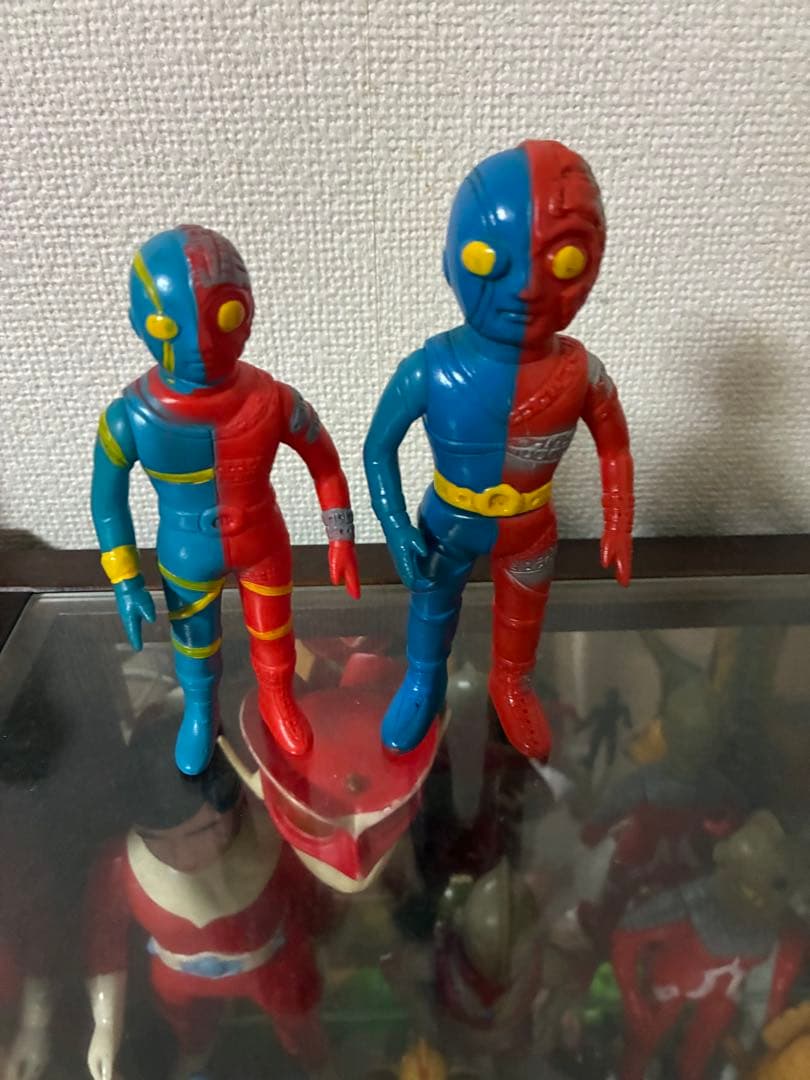 当時物　無版権　パチソフビ　キカイダー 2体セット Yahoo!オークション - 希少 キカイダー パチ 無版権 ソフビ 当時物 約2