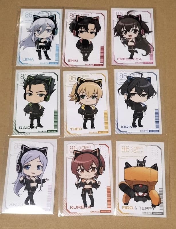 エイティシックス ミニブロマイド ちびキャラコンプセット 特典 コラボカフェ本舗