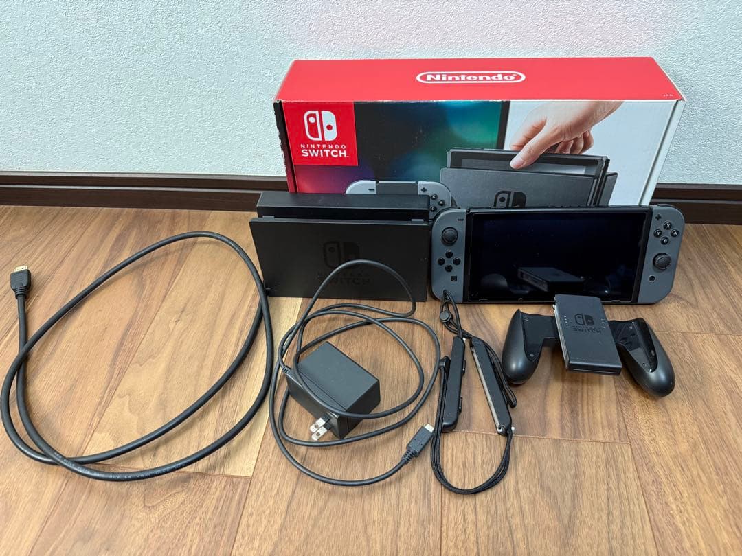 (動作確認済み) Nintendo Switch 本体セット　グレー　スイッチ