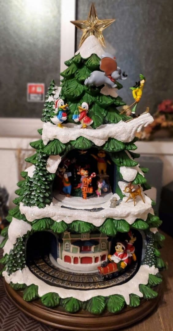 Disney クリスマスツリーオルゴール　45cm