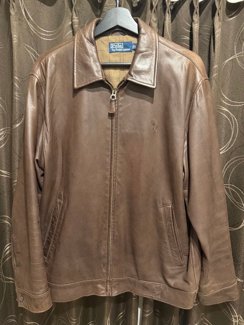 ビンテージ　ラルフローレン　羊革ジャケット e567b643e4f1276de907880871d6f4
