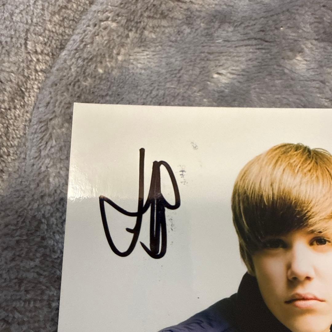 ジャスティン・ビーバー Justin Bieber 生サイン 2枚セット