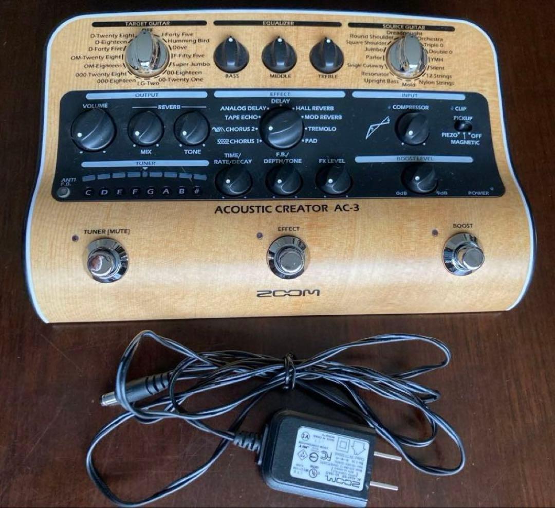 ZOOM AC-3 CREATOR アコースティックギター用エフェクター