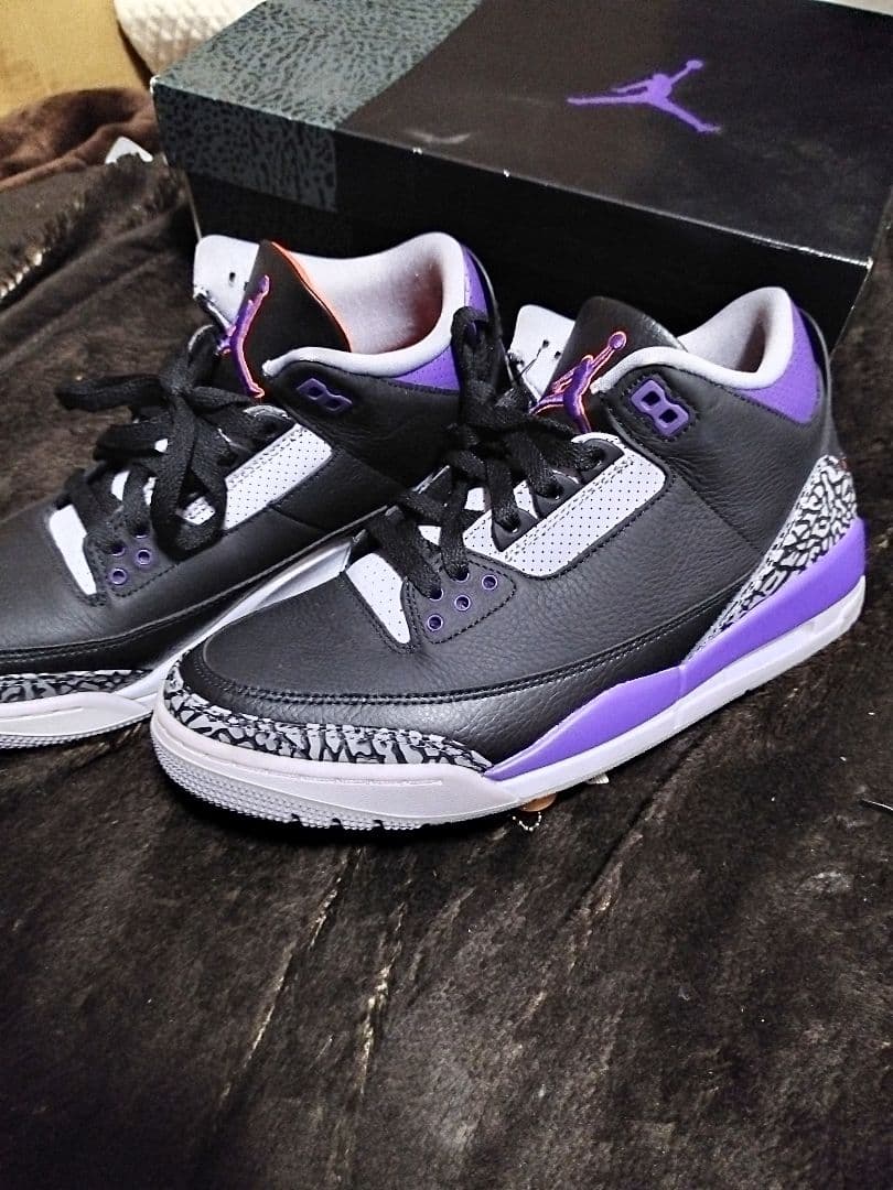 か*ま様 売切価格【極美品】NIKEエアジョーダン3コートパープル27.5