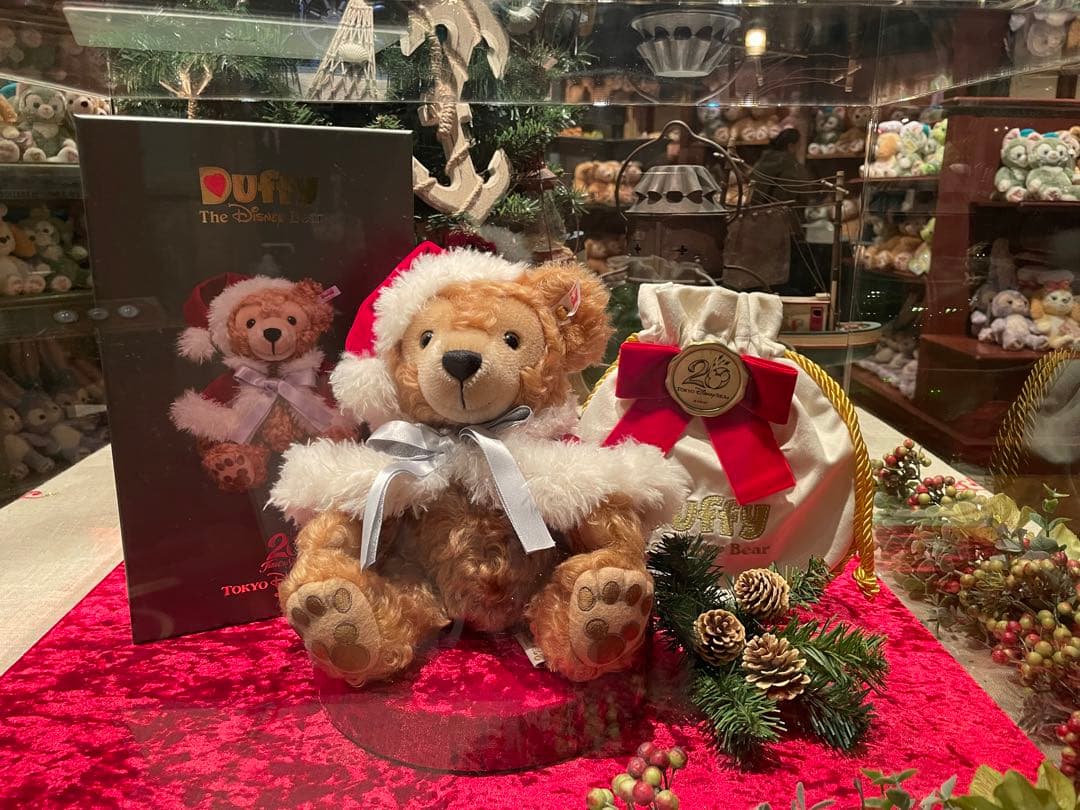 シュタイフ　ダッフィー　20周年　クリスマス　限定