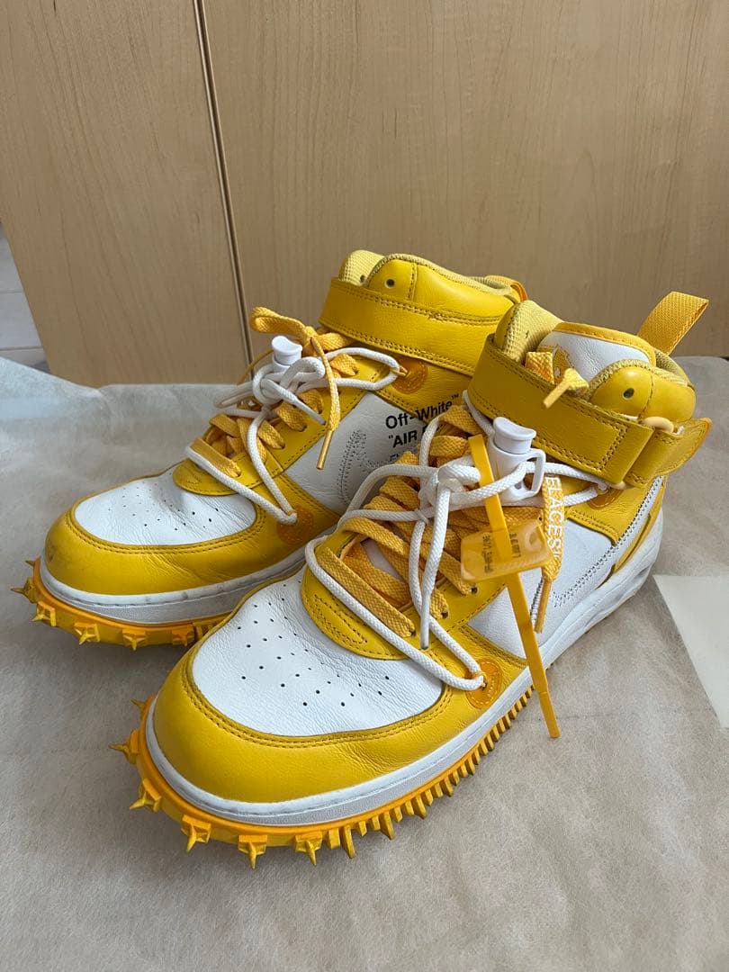 Off-White x NIKE コラボシューズAirForce 1 Mid Off-White x Nike Air Force 1 Mid White – YankeeKicks Online