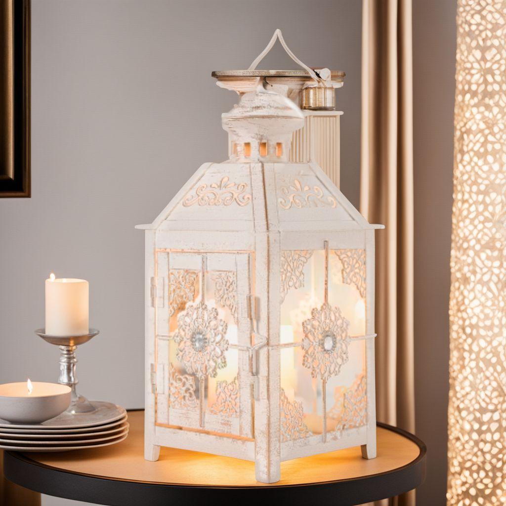 23cm キャンドルホルダー メタル アンティークキャンドルランタン