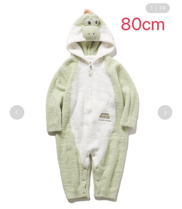 残り１点  ジェラートピケ　ヨッシー　ロンパース　80cm ベビー】ヨッシー ロンパース PNK【SUPER MARIO meets GELATO PIQUE