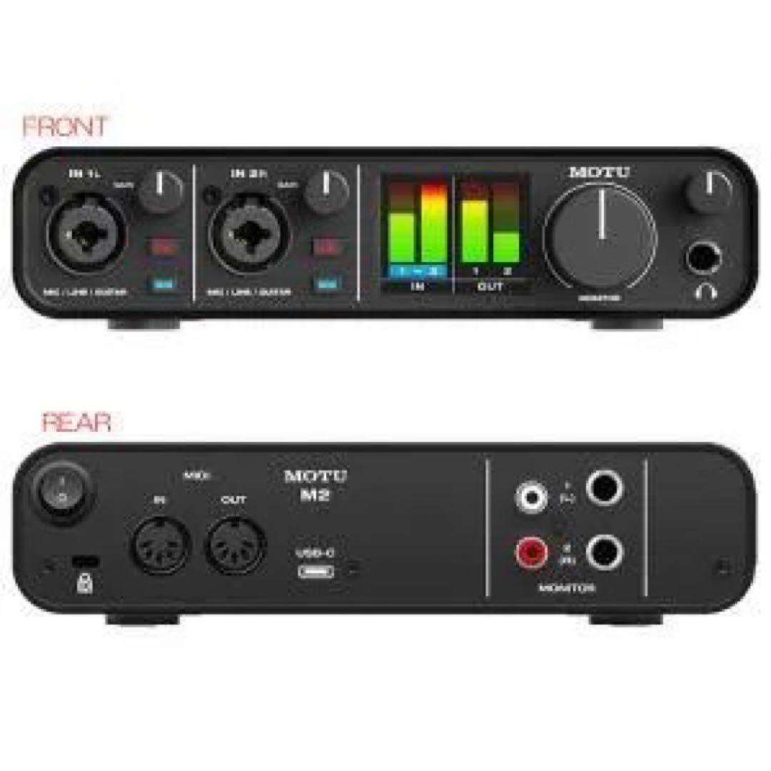MOTU M2 USBオーディオインターフェース ゲーミング ギター接続 DAW Amazon.co.jp: MOTU M2 2in 2out USBオーディオインターフェース 国内