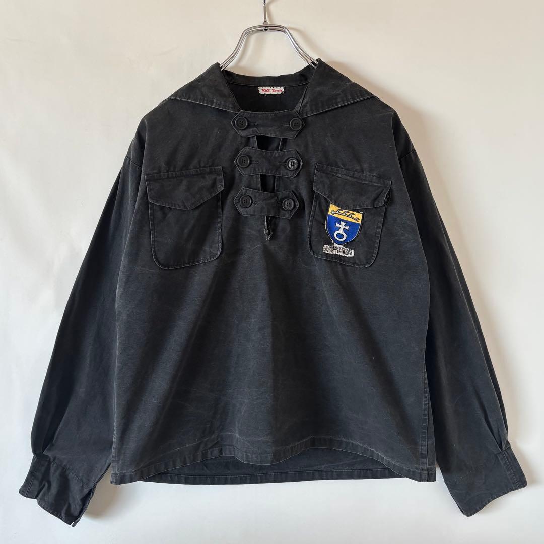 70s ヴィンテージ ドイツ製 コットンスモック セーラースモック ユーロ