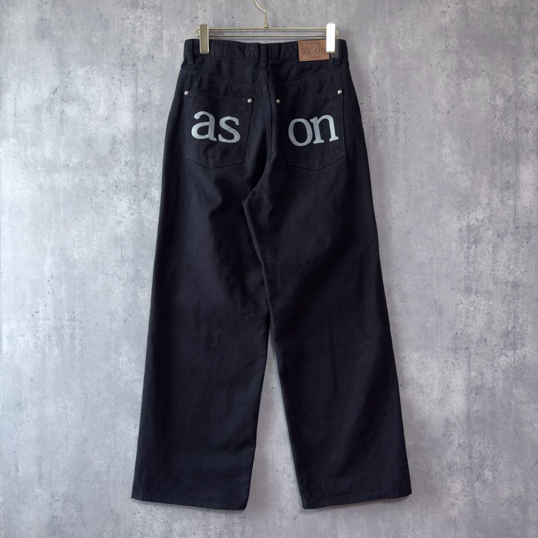 ASON アズオン デニムパンツ ワイドパンツ 韓国ファッション - メルカリ