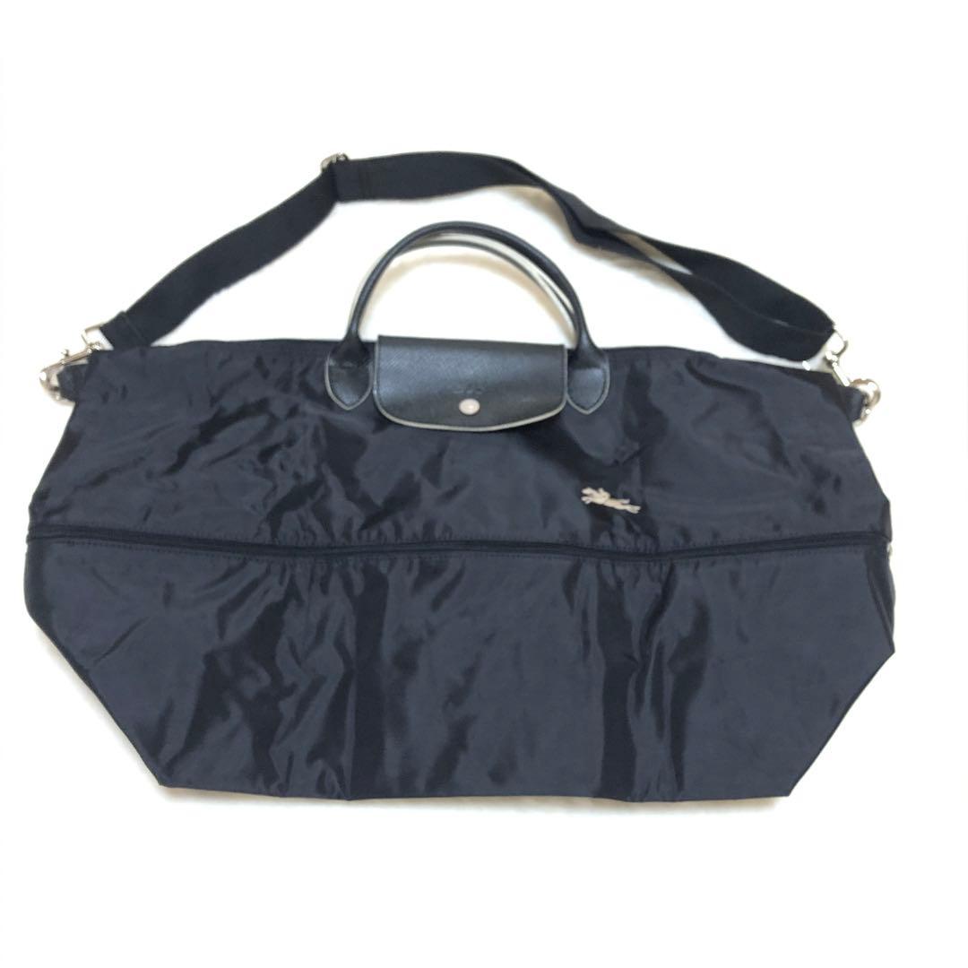 新品　ロンシャン　XL 折りたたみ　ショルダー　バッグ　ブラック