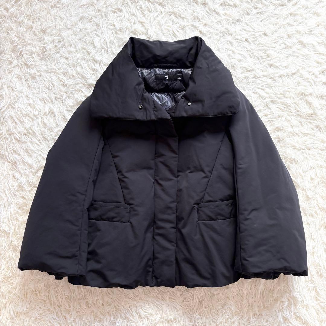 【美品】UNIQLO +J ハイブリッドダウンジャケット Ｌブラック