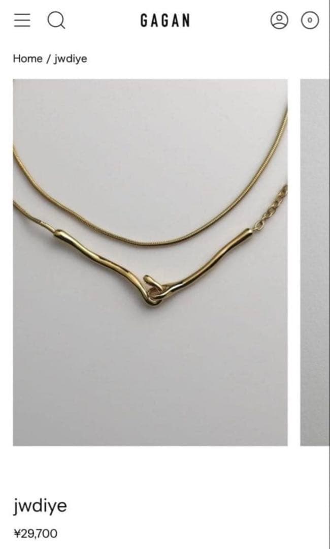 GAGAN jwdiye シルバー925ネックレス