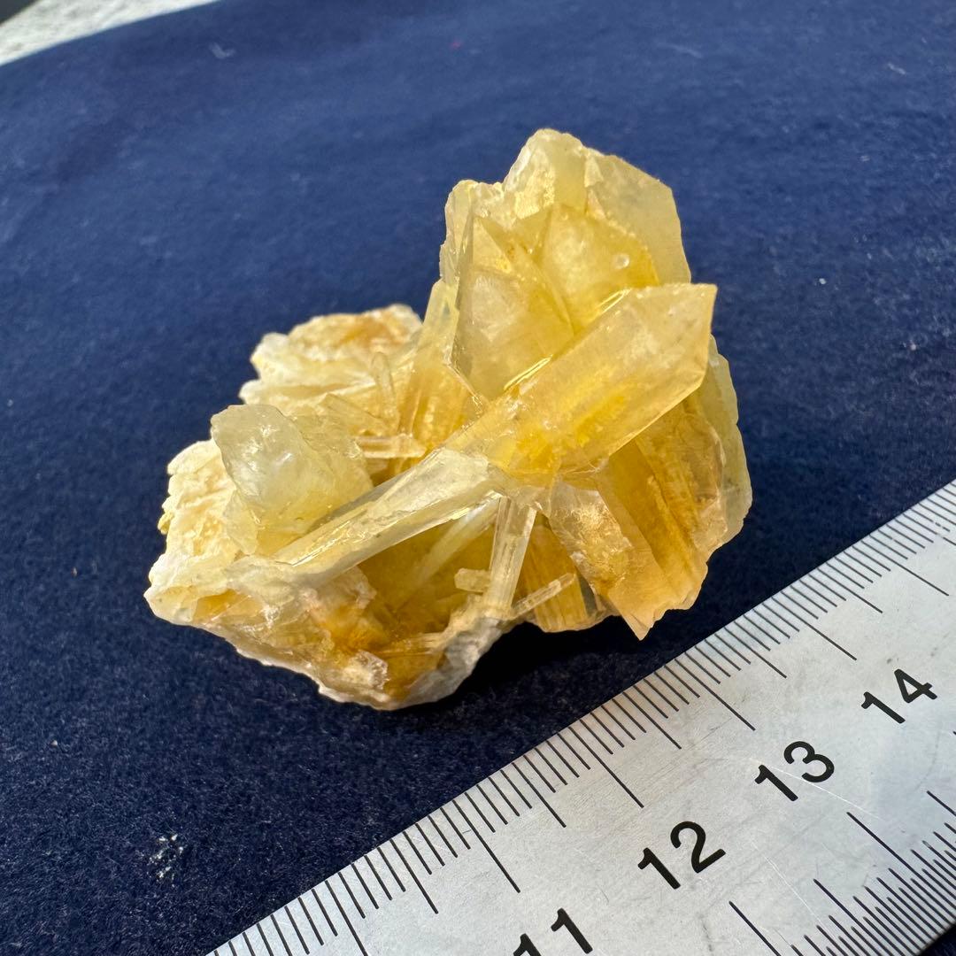 レモン水晶 国産鉱物 奈良 希少 クラスター