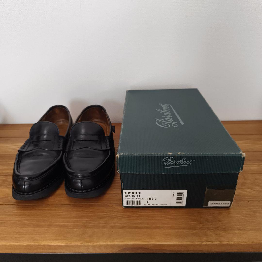 即日発送】☆パラブーツ オルセー 4 ネイビー☆ソール・内側正規修理済