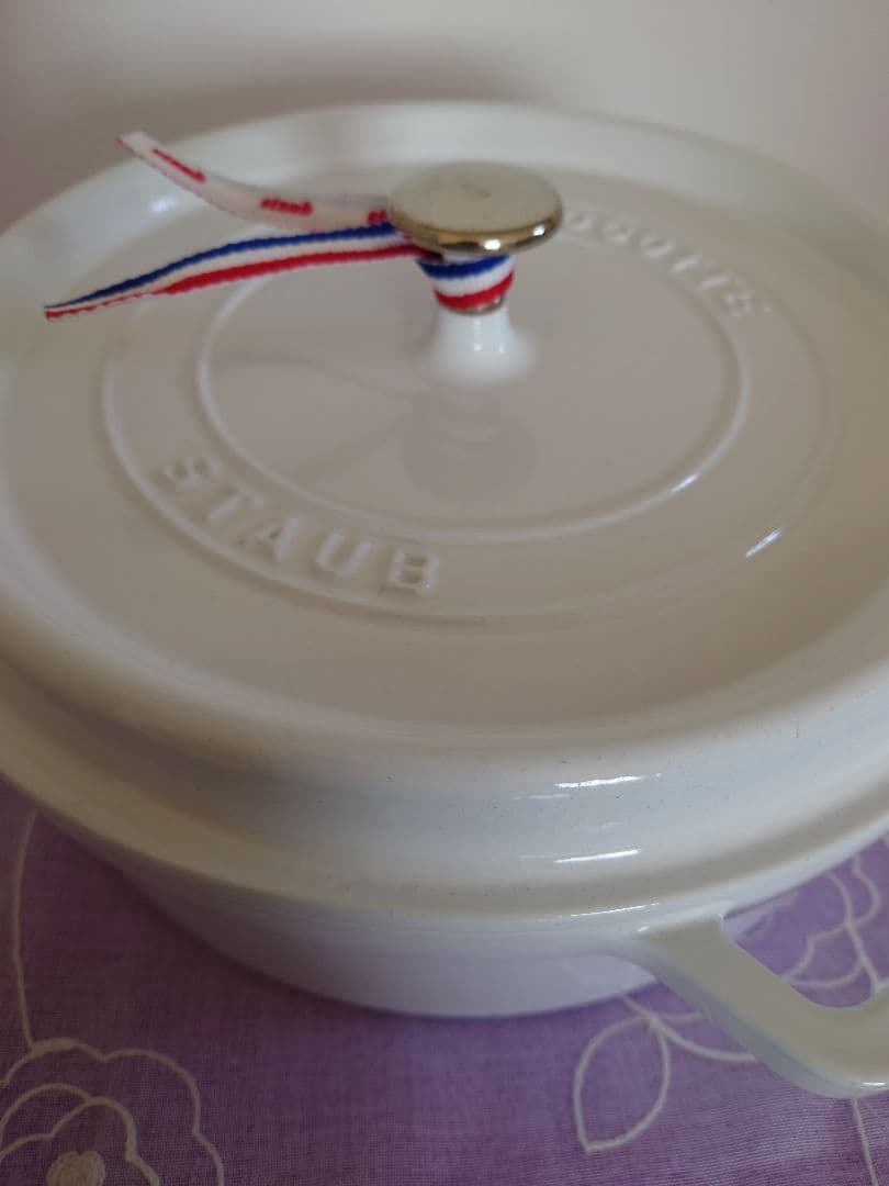 Staubピコココットラウンドシャローホワイト26cm - メルカリ