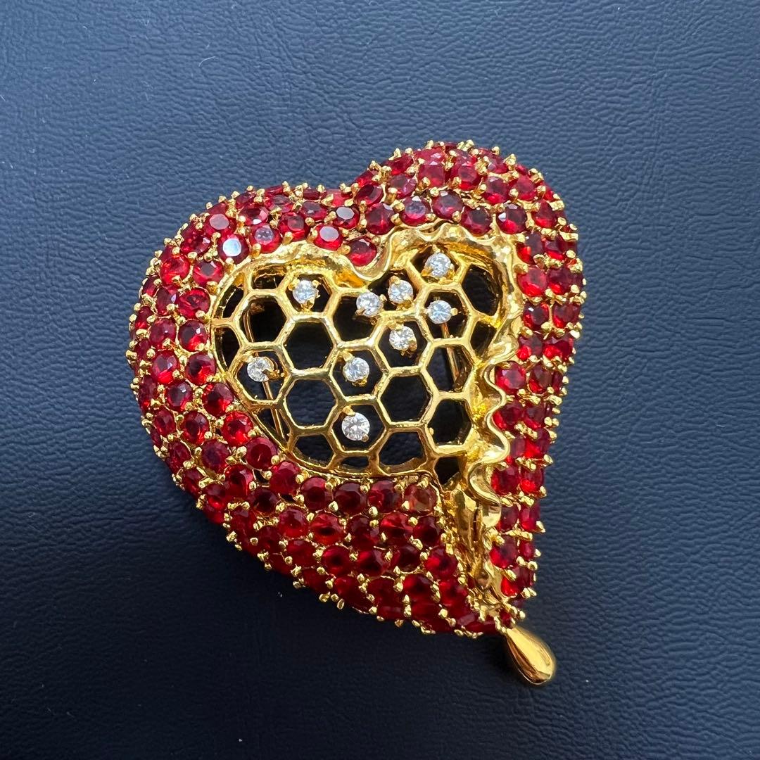 未使用DALI JOIES ハートブローチ♡サルバドールダリ レプリカ　希少