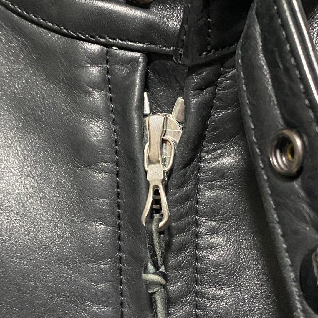 定価30・EXILE着】 コールブラック 極上イーグルレザージャケット