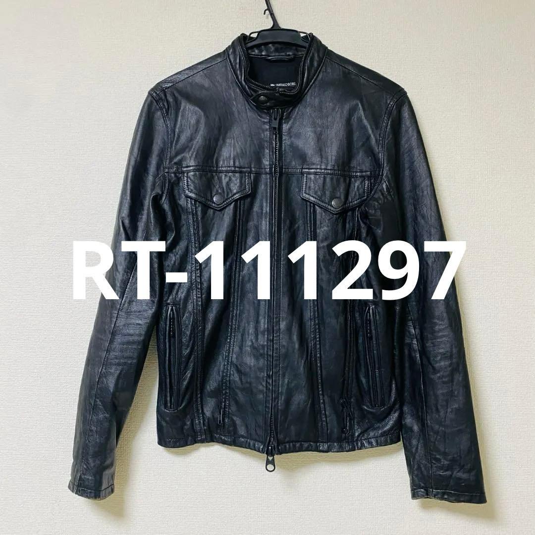 BUFFALO BOBS　 ラムレザー　シングル　ライダースジャケット　M BUFFALO BOBS（バッファローボブズ） 革ジャン ライダース SILVER