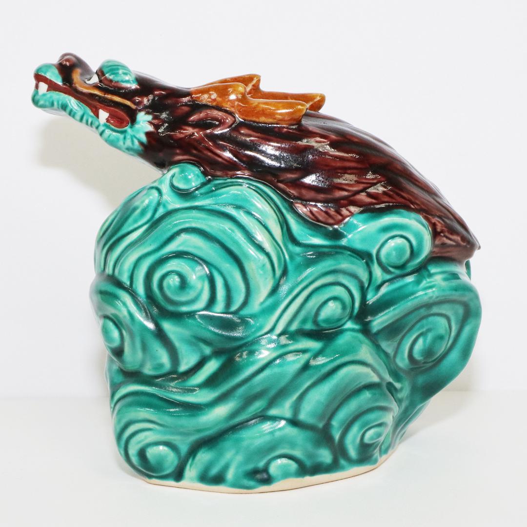 九谷焼 浅蔵五十吉 龍 共箱 共布 竜 辰 置物 - メルカリ