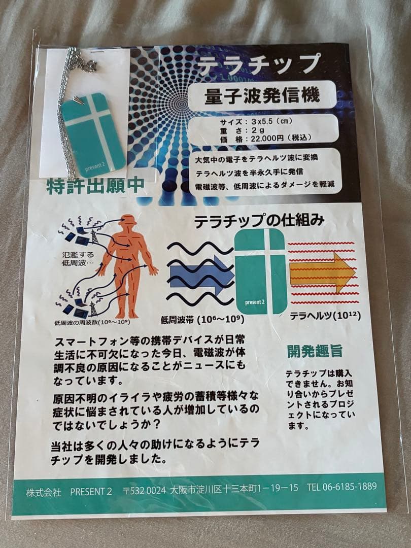 新品未使用　テラチップ ネックレス