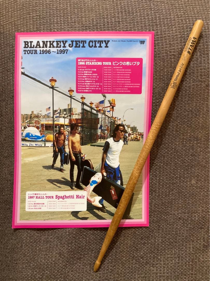 ブランキージェットシティ　中村達也　ドラムスティック ブランキージェットシティ 中村達也 ドラムスティック - メルカリ