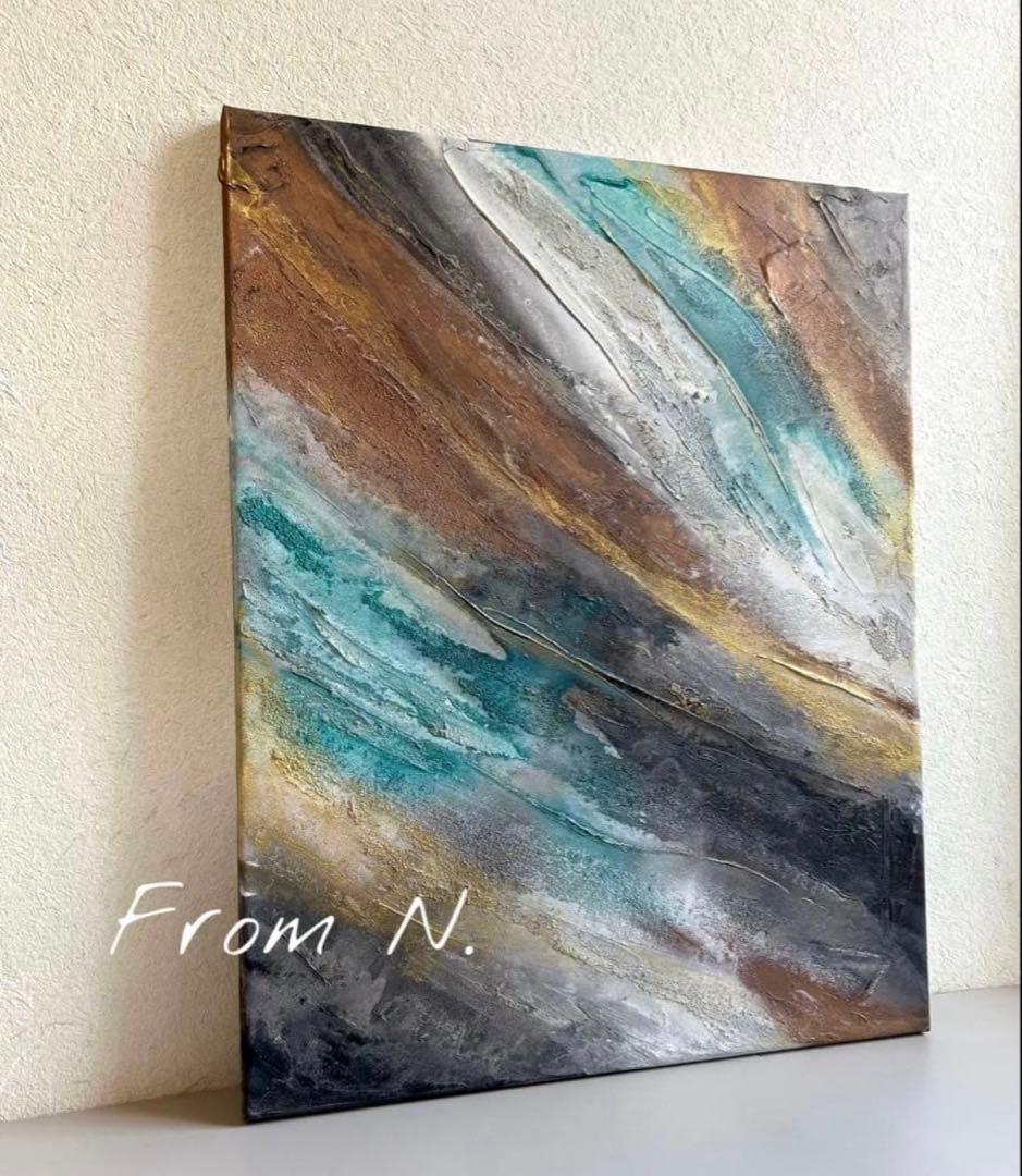 -Texture Art／50×40cm テクスチャー N.キャンバスボードd