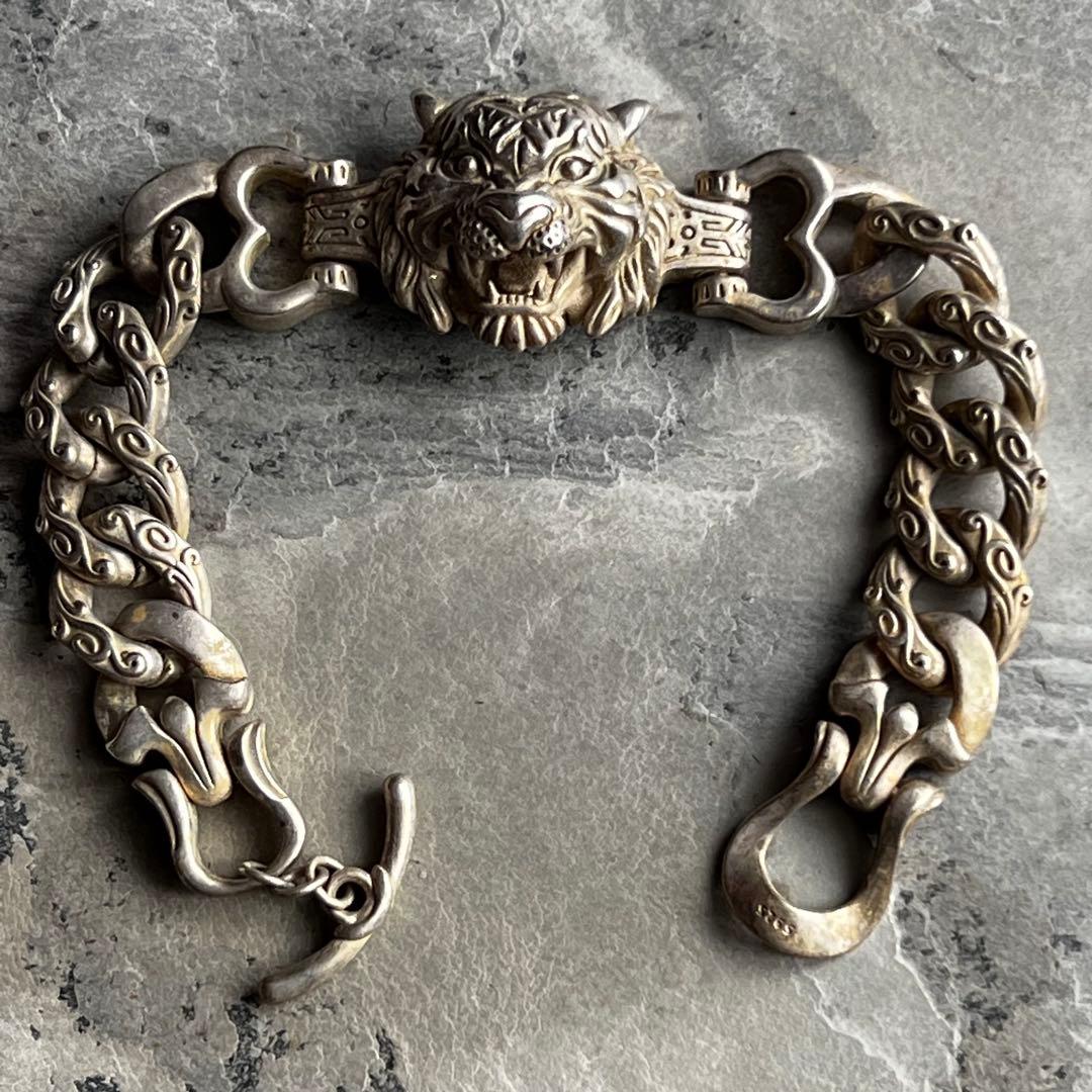 ヴィンテージ VINTAGE ロアオブ タイガー チェーン ブレスレット 虎 楽天市場】【送料無料】 ブレスレット オオカミ 狼 レザー ステンレス