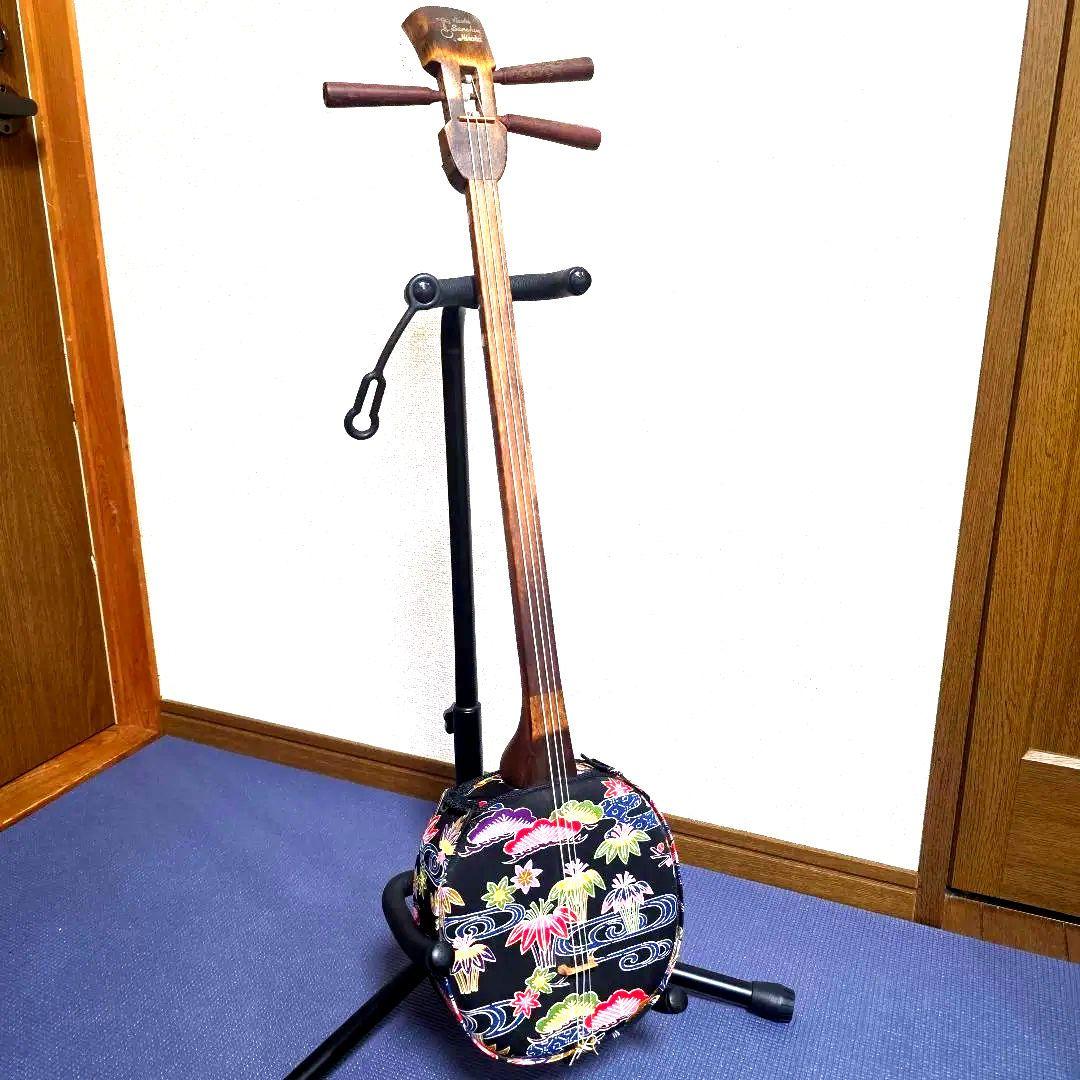 【489】ASOVIVA アソビバ 沖縄 三線 弦楽器 和楽器 ウッド三線