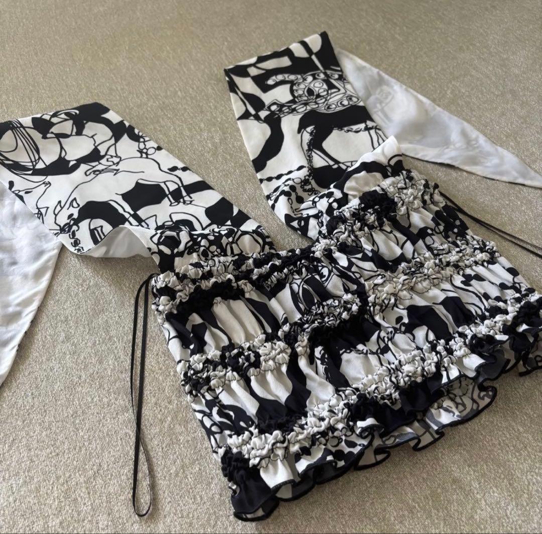 CHANEL シャネル　シルク　ホルターネック トップス カットソー 34