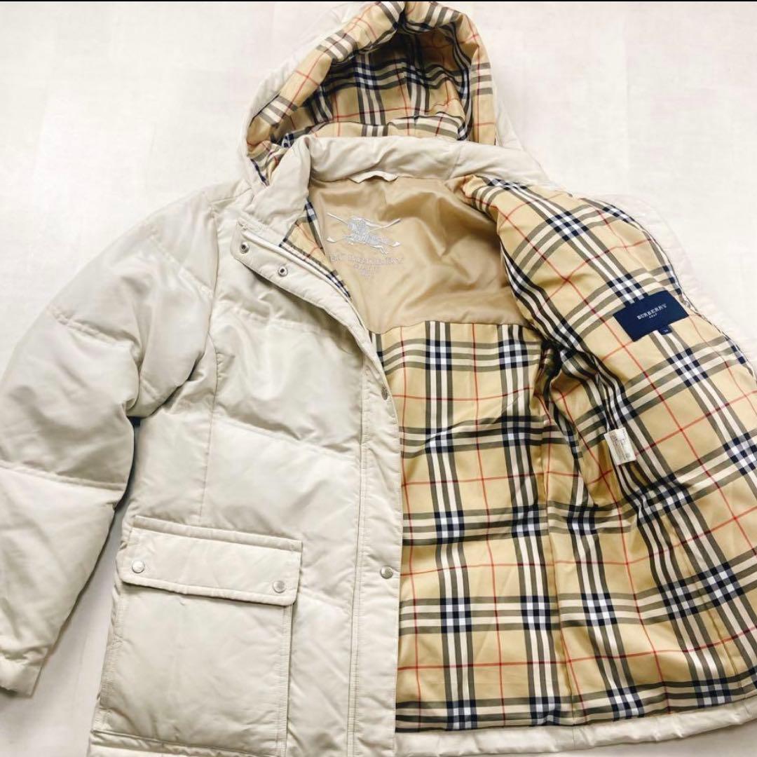 極美品 バーバリーロンドン 2way ノバチェック ダウンコート ワッペン