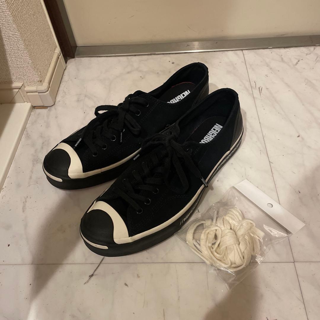 極美品 converse×neighborhood ジャックパーセル 28.5 Converse x Neighborhood Jack Purcell Ox in Black — MAJOR