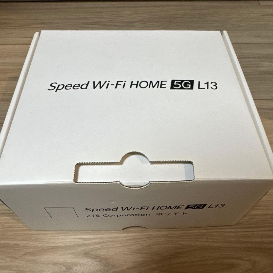 Speed Wi-Fi  5G L13 ZTE ホワイト