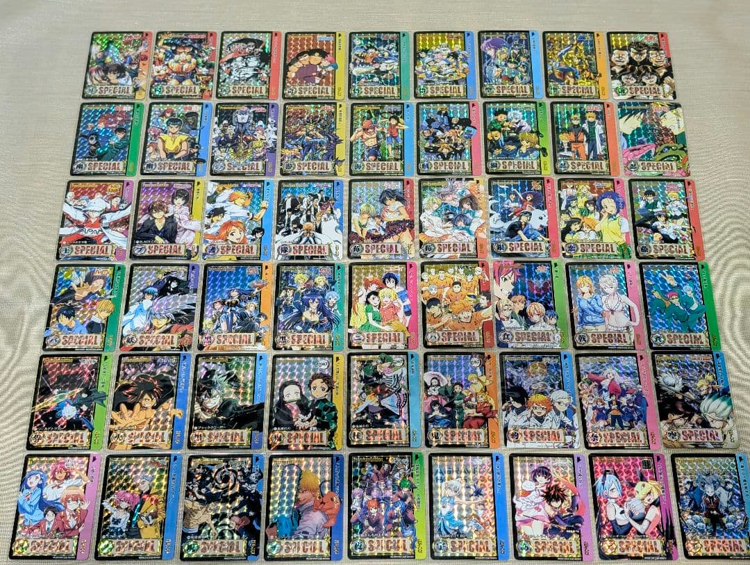 少年ジャンプ　プリズムキャラクターカード　54枚スリーブ入りセット② 少年ジャンプ プリズムキャラクターカード 54枚スリーブ入りセット②