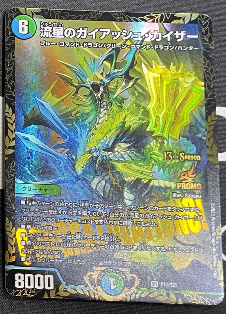 流星のガイアッシュ・カイザー　CSプロモ② 優勝プロモ激アツ!!】《流星のガイアッシュ・カイザー》他4枚の13thCS