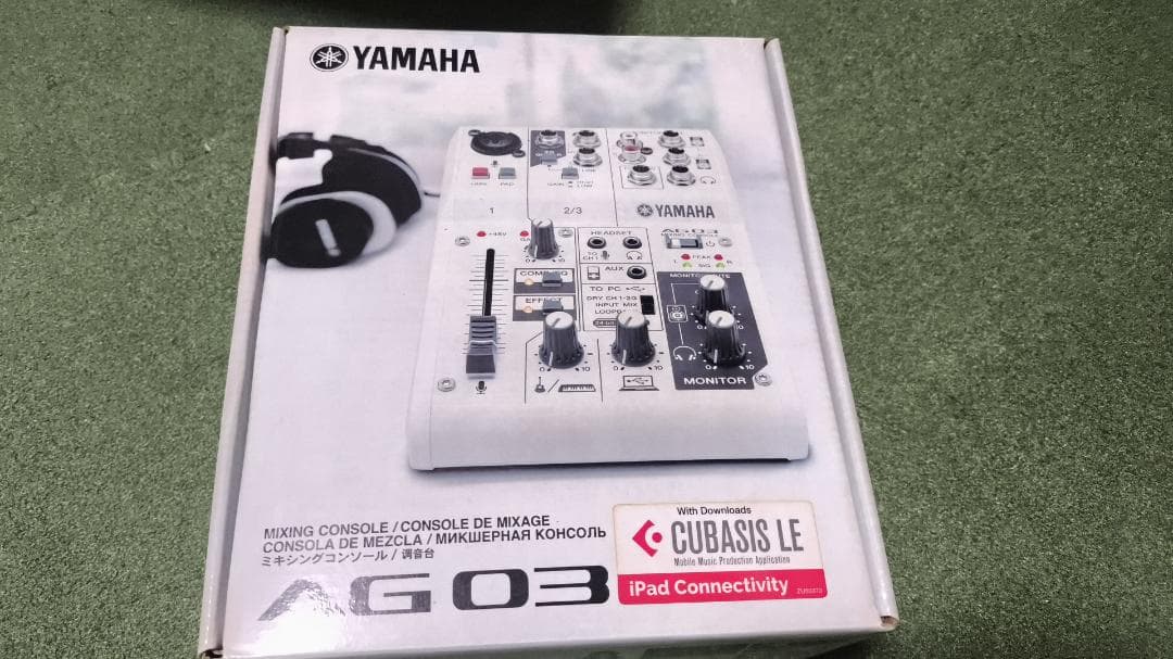 YAMAHA AG03 ミキシングコンソール 箱説明書付き＋オマケ