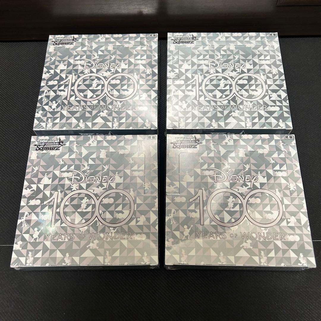 【未開封・シュリンク付】ヴァイスシュバルツ　ディズニー100 4BOX Disney 100 ヴァイスシュヴァルツ 4BOX 未開封・シュリンク付