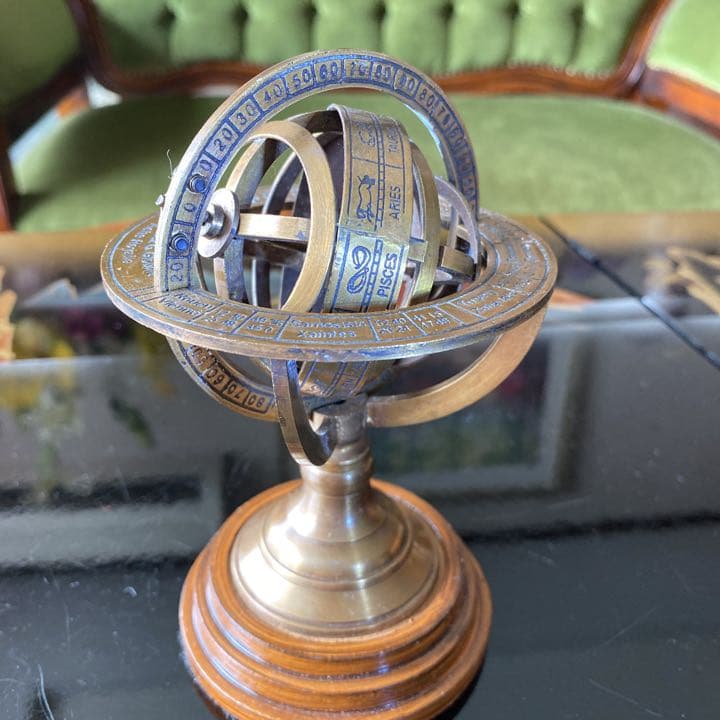 おんめん様専用 天球儀 真鍮 インテリア アンティーク レトロ - メルカリ