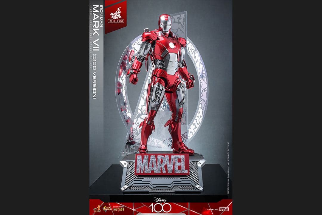 【開封品】ホットトイズ　アイアンマン　マーク7 ディズニー100 東京コミコン