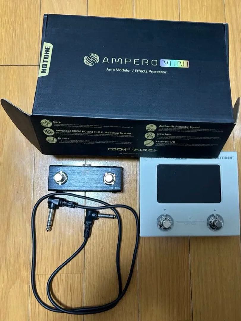 Hotone Ampero Mini エフェクトプロセッサー HOTONE Ampero Mini発売！機動力とパワーを備えた即戦力の超小型