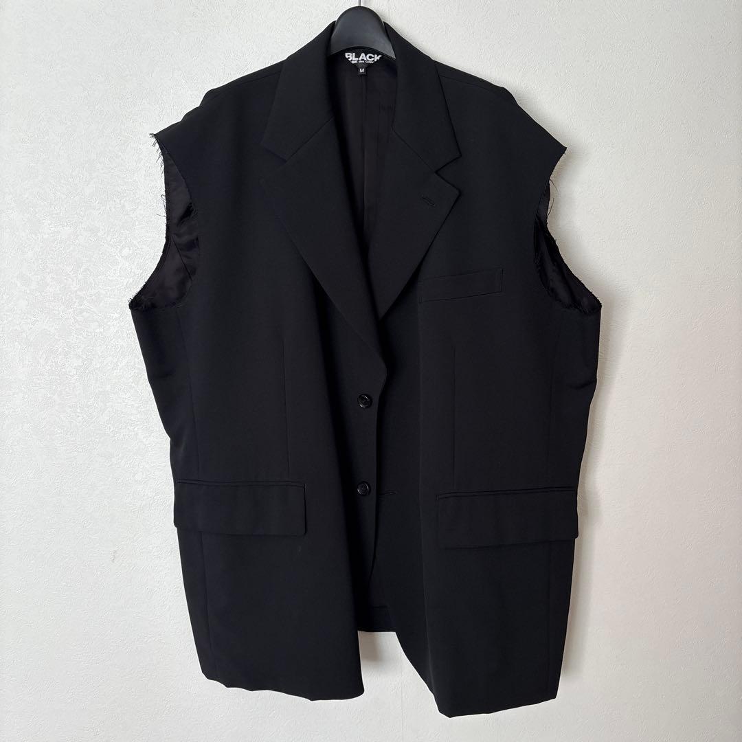 【極美品】BLACK commedesgarcons 25ss ジレ Mサイズ