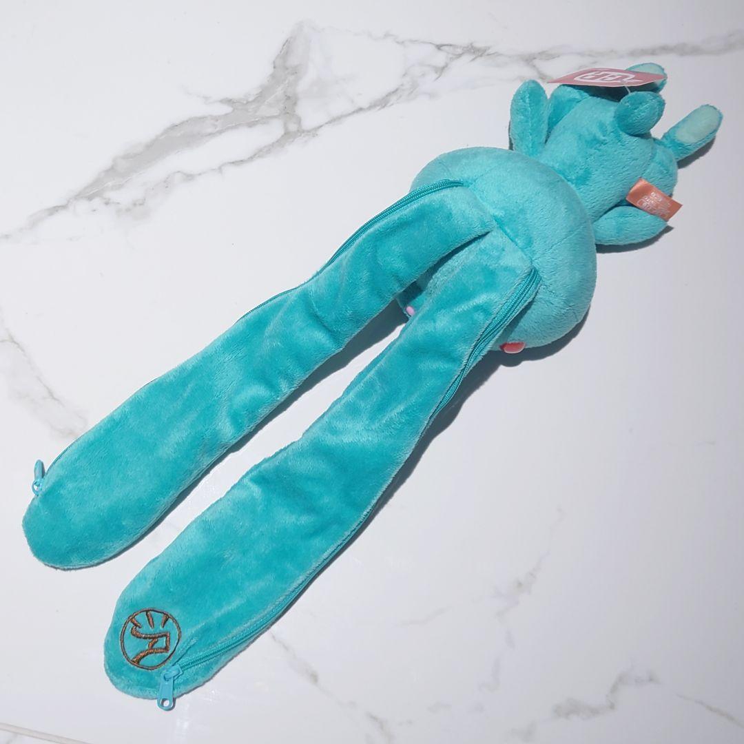 H*o様 チャックスGP 汎用うさぎ デュアルペンポーチ ターコイズブルー