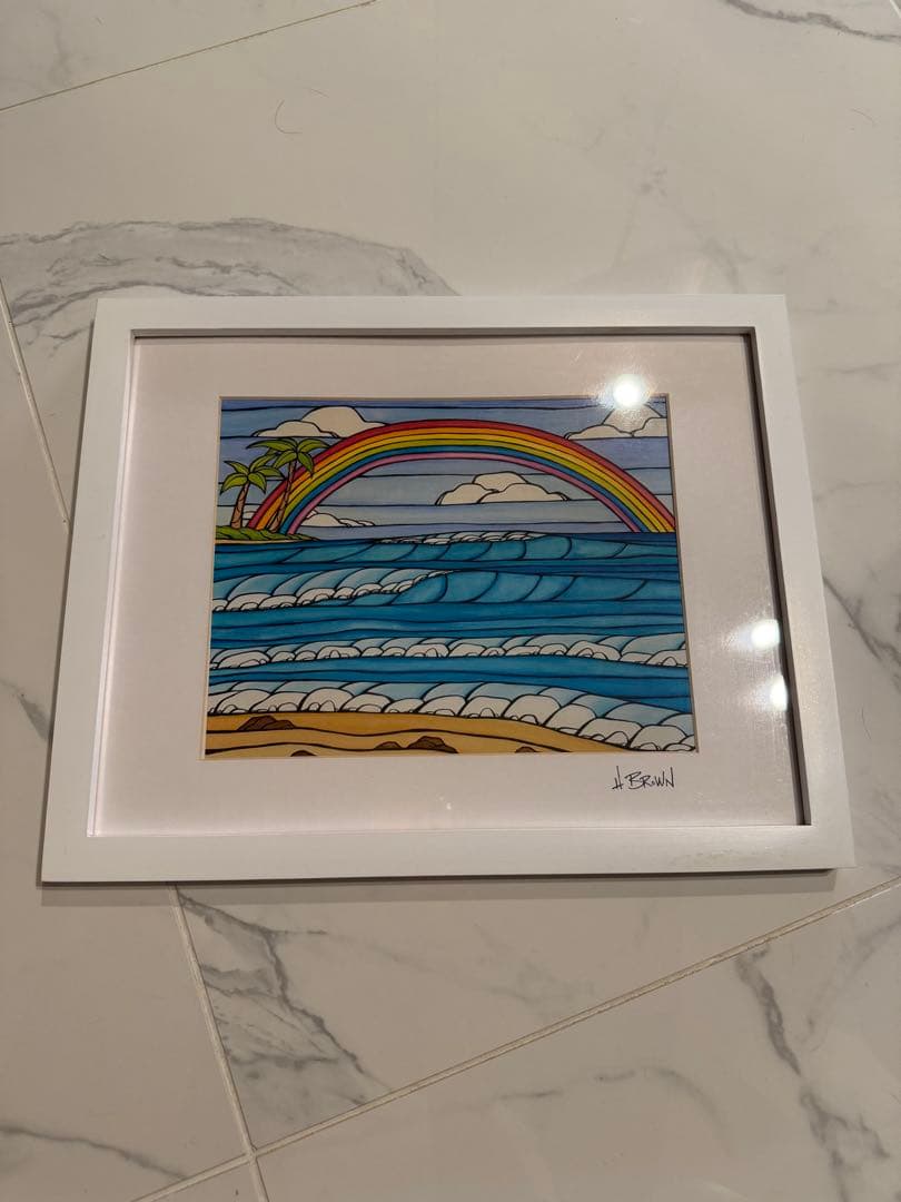 ヘザーブラウン　サイン入り絵画