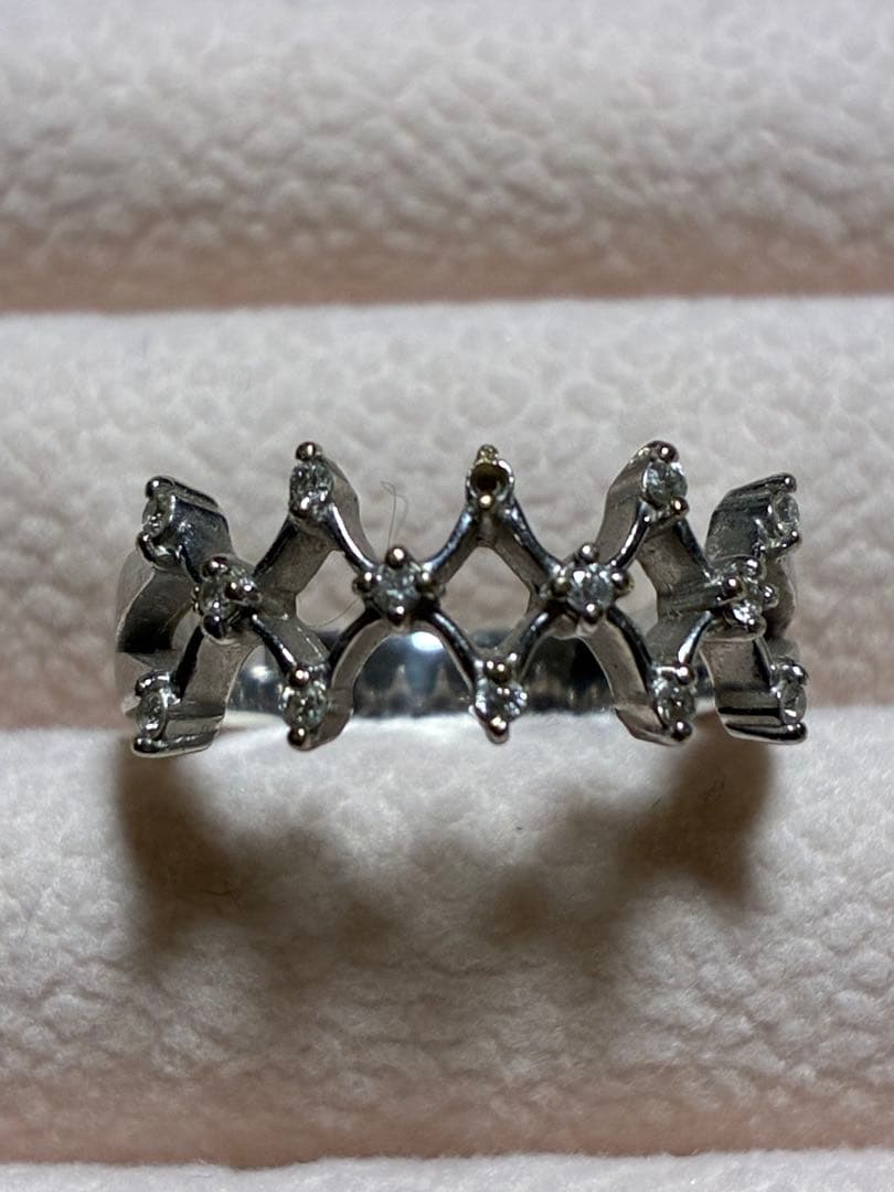 サマンサティアラ　K18WG リング　4.1g 11号