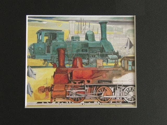 芝田友司、【月からの信号】、希少な限定額装用画集画、新品高級額 額装付