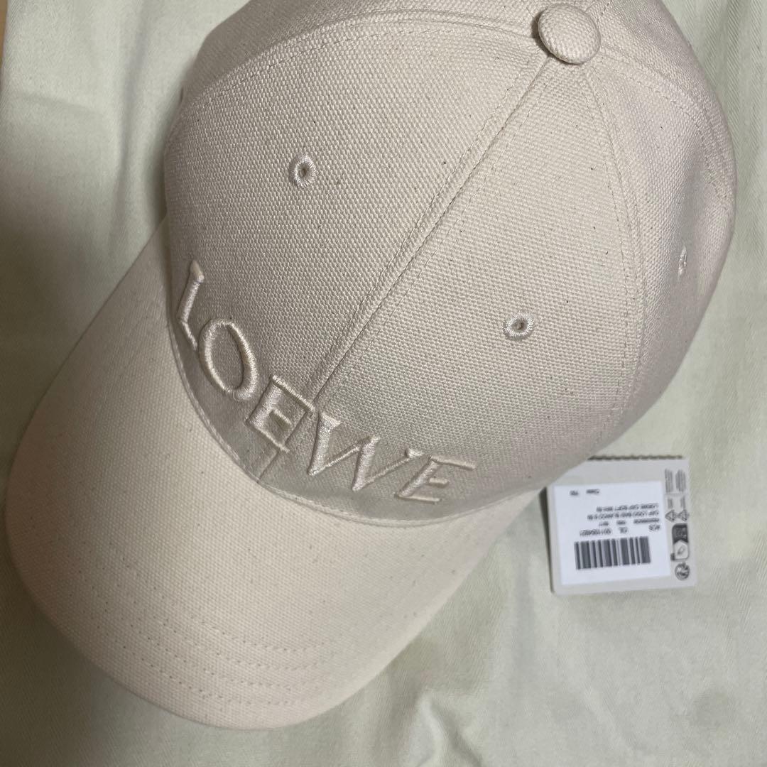 LOEWE ベージュ ベースボールキャップ Sサイズ
