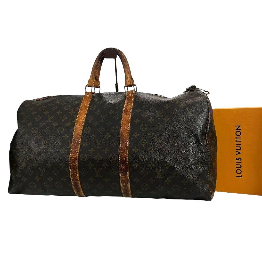 【鑑定済】ルイヴィトン　モノグラム　キーポル55　ボストンバッグ　旅行用バッグ LOUIS VUITTON】【旧型】【旅行】【トラベル】ルイヴィトン